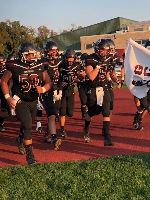 GCC football players in uniform